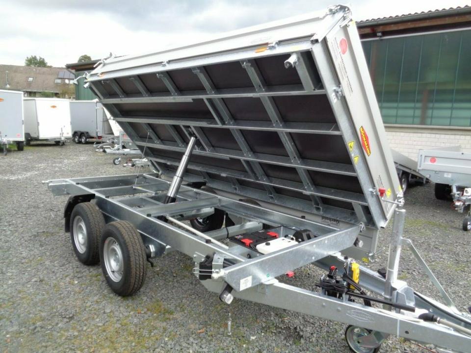 Böckmann Car Trailer, Electric Three-Way Tipper, 3.5 t, 3.75 m Length