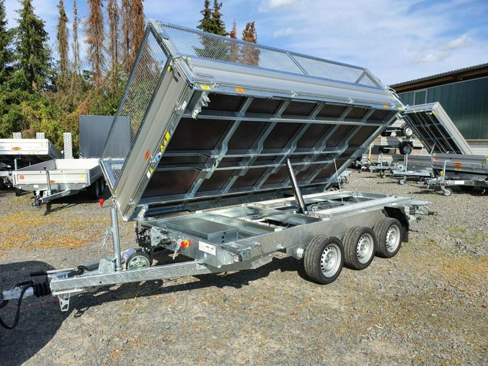 Böckmann 3.5t Electric Three-Sided Tipping Trailer with Tridem Chassis DK-AL 4121/35 P T