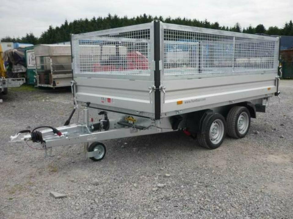 Humbaur HTK 3500.31 Three-Sided Tipper Trailer 3.5t Steel Mesh Extension NEW