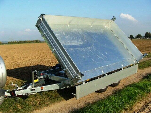 SHDK 02 35-36-20.2 Three-Sided Tipping Trailer 3.5 t 3620x2040x350 Electric Pump