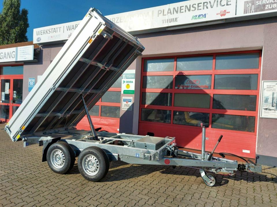 Böckmann Car Trailer Electric Three-Sided Tipper Profi, 2.7 t, 3.2 x 1.8 m