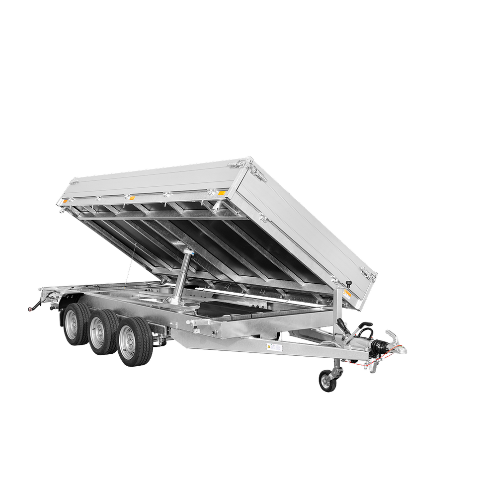 Saris 3-Way Tipper Trailer, 3-Axle, K3 406 204 3500 3E Tridem HD