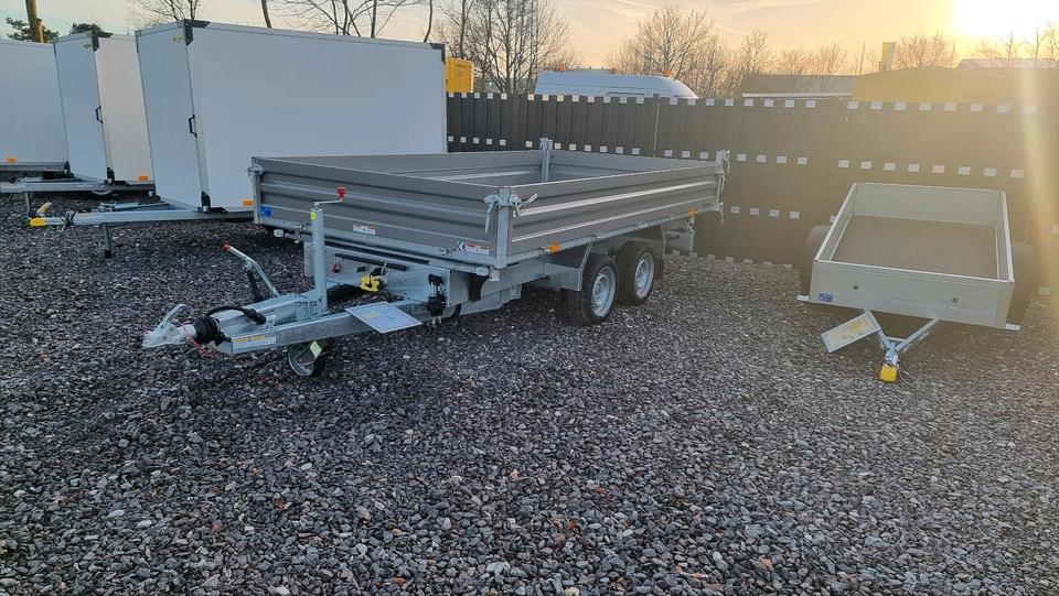 Humbaur HTK 3500.37 Aluminum Three-Sided Tipper Trailer 3.5t (New)
