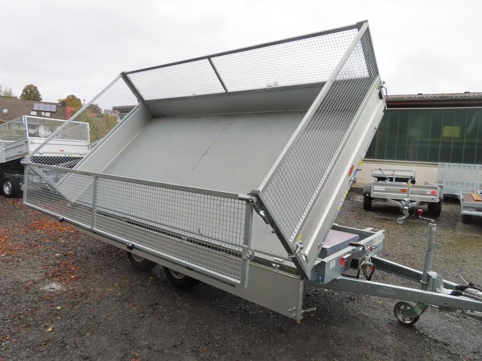 Böckmann Car Trailer, Three-Sided Tipping Trailer, 3.5 t DK4121/35