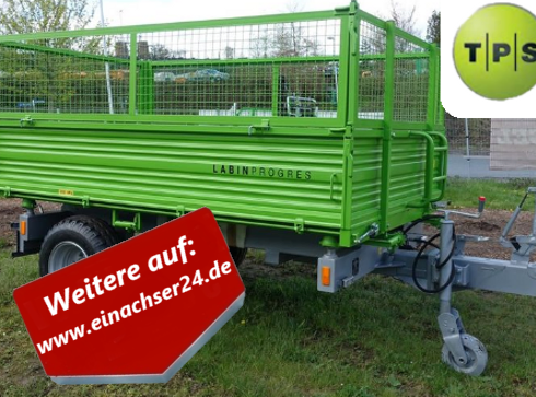 Three-Sided Tipper Trailer - 3 Ton, Single-Axle with Air Brakes