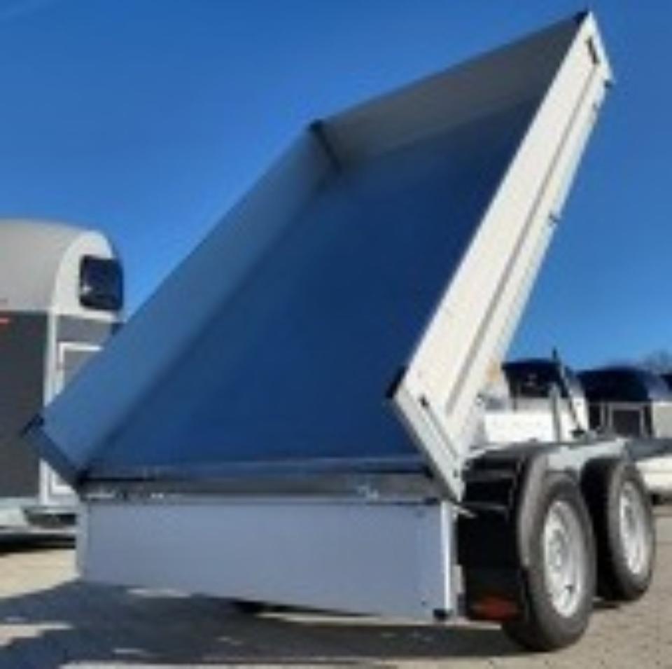 Böckmann Three-Sided Tipping Trailer, 3.2 x 1.8 m, 2.7 t Professional Model