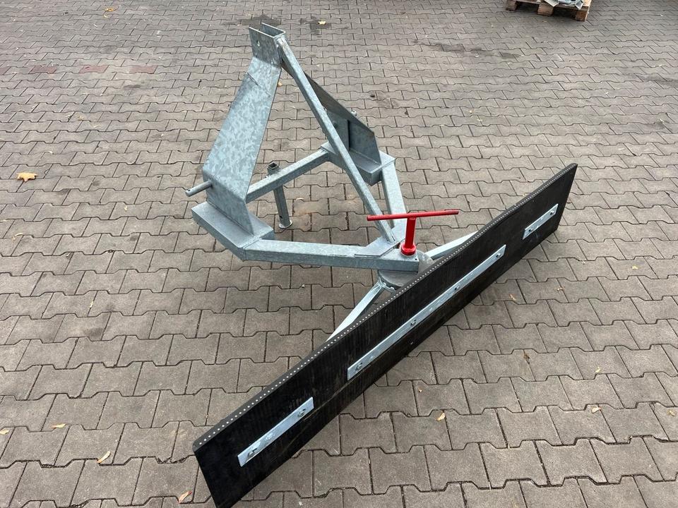 Rubber shovel 170 cm with side adjustment, 3-point hitch and forklift mounting
