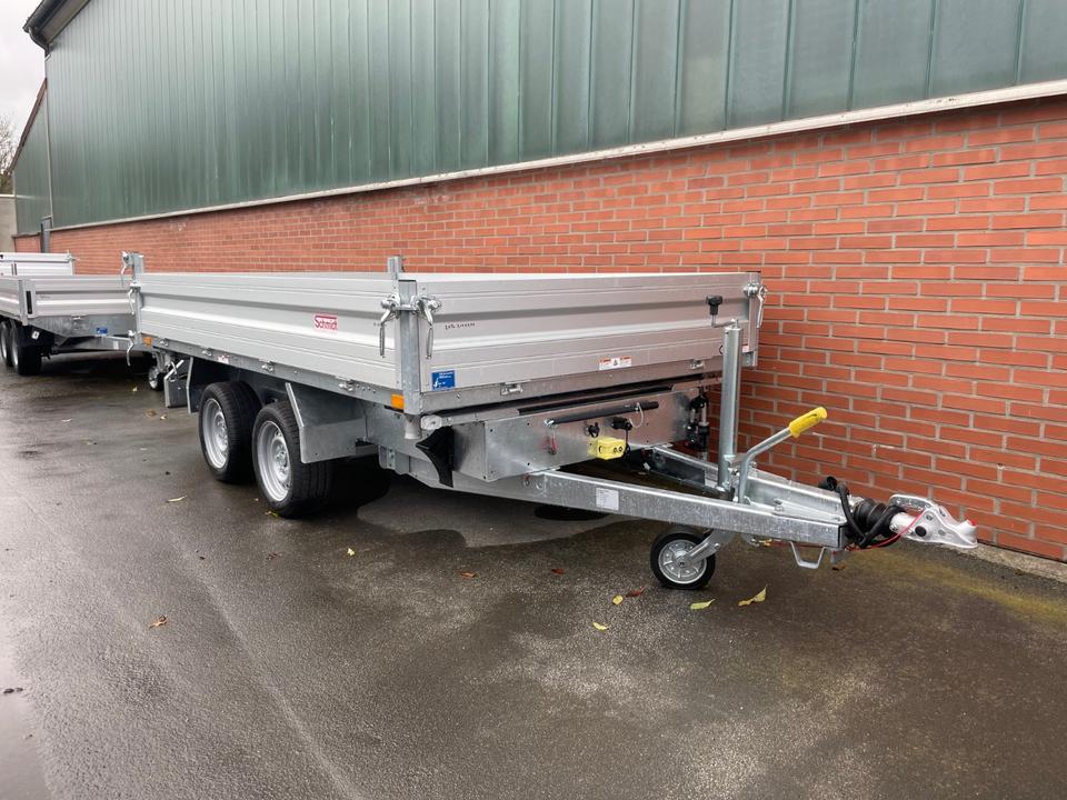 Tandem three-sided tipping trailer 3.0 t