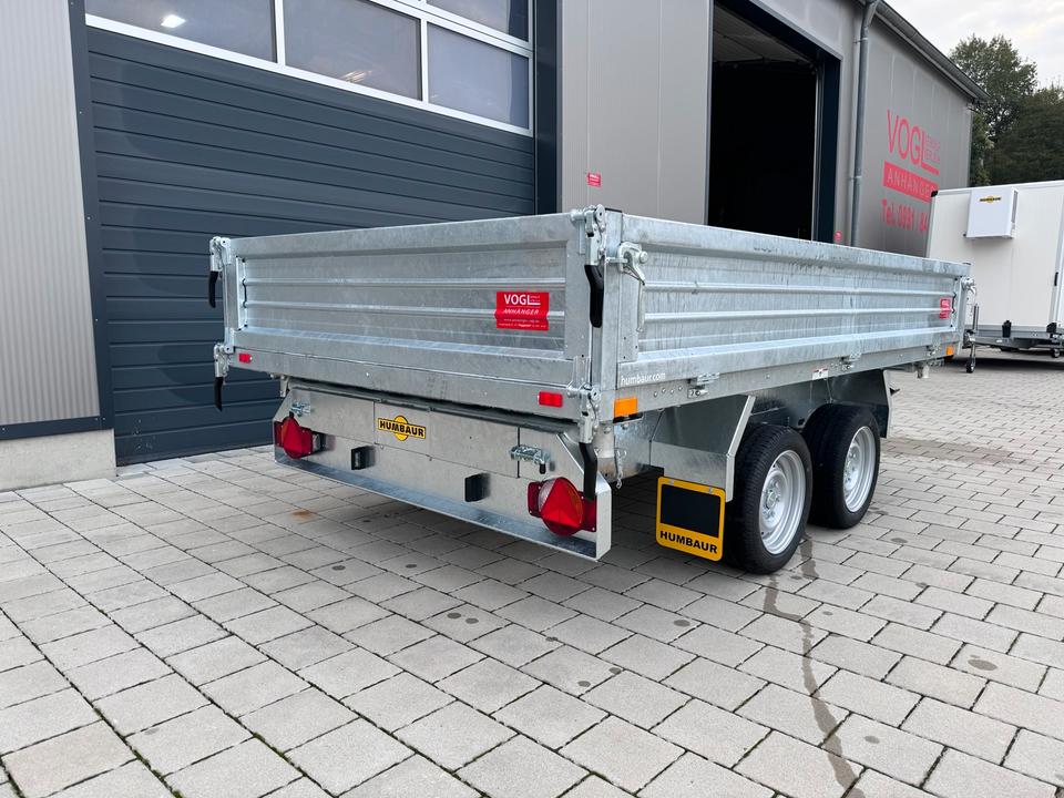 Humbaur HTK 3500.31 Three-Sided Tipping Trailer with Fuhrmann Steel Side Walls