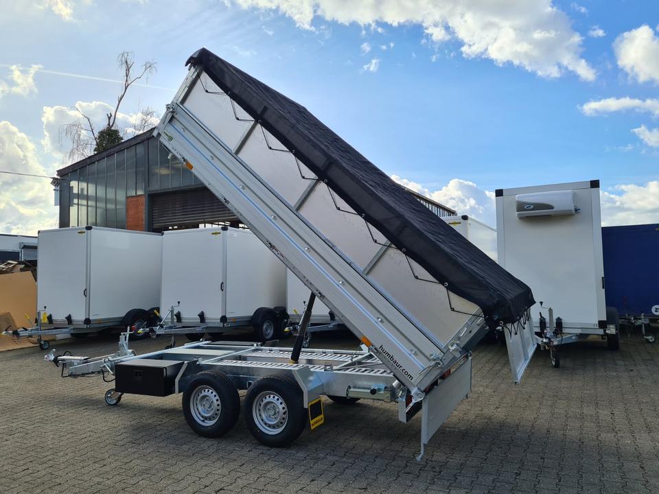 Humbaur HTK 3500.37 Three-Sided Tipping Trailer 3.63 x 1.85 m, 3.5 t