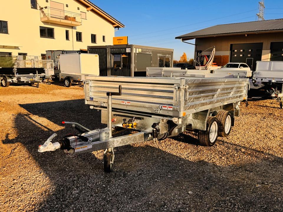 Special Edition HTK 3500.37 Three-Sided Tipper Trailer, 3.5 t Capacity - Humbaur