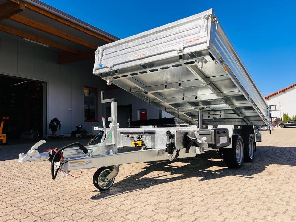 HTK 3500.37 Three-Sided Dump Trailer 3.5t Humbaur Pro Steel