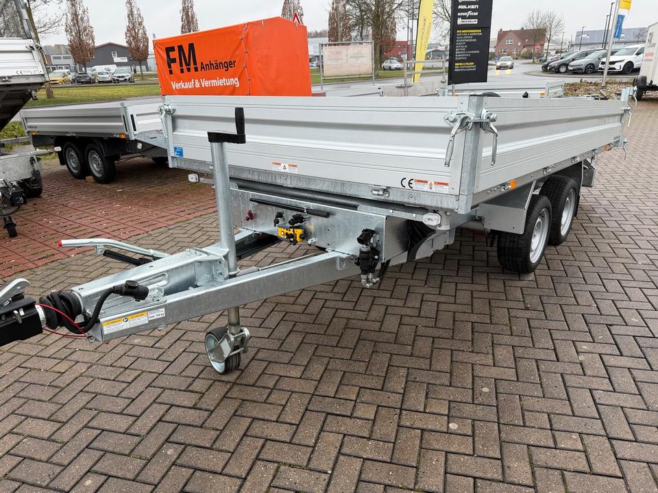 Humbaur HTK 3500.37 Three-Sided Tip Trailer, 3.5 t