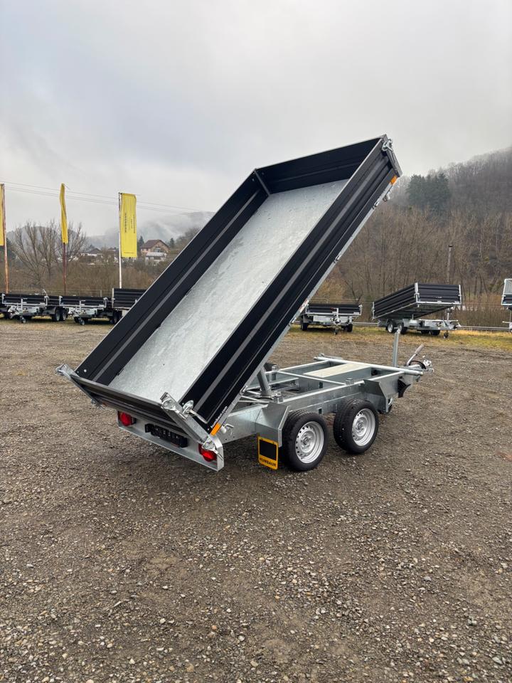Humbaur HTK 3000.31 Three-Sided Tipper Trailer 3.0 t with Electric Hydraulic Pump