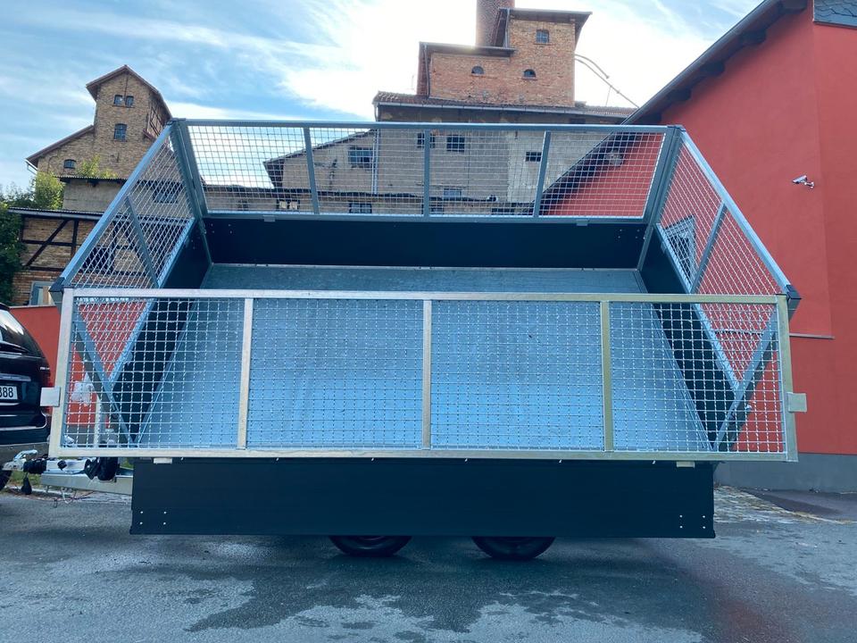 Hapert Cobalt+ Three-Sided Tipper Trailer, 3.5 t, 335 x 180 x 40 cm, including leaf guard mesh