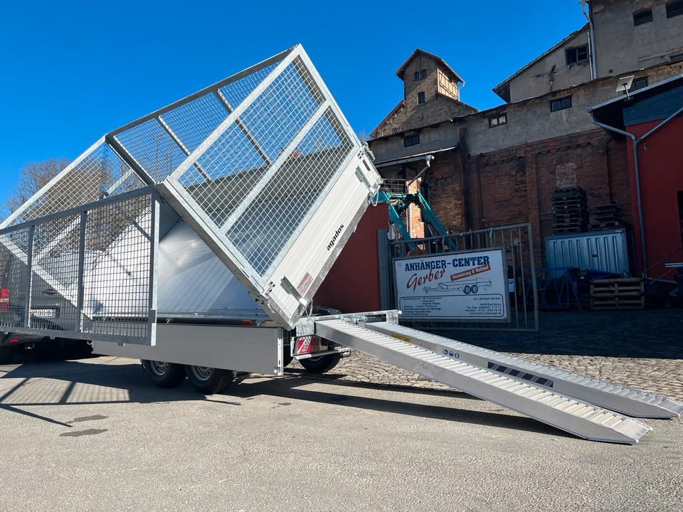 Atlas 3-Sided Tipping Trailer 3.5 t with Full Equipment