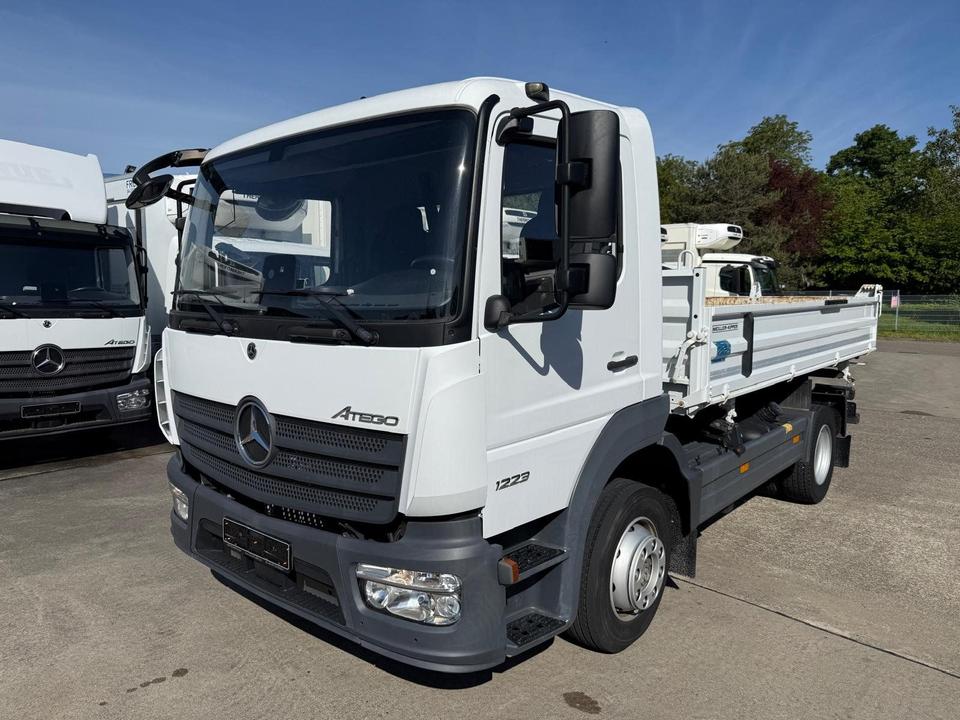 Mercedes-Benz Atego 1223 K Tipper (Meiller) - Three-Side Tipper with 2 x AHK and ZAA-AHK Ball Coupling