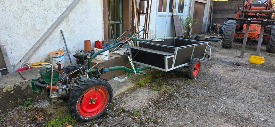 Hirth Single-Axle Tractor with Trailer