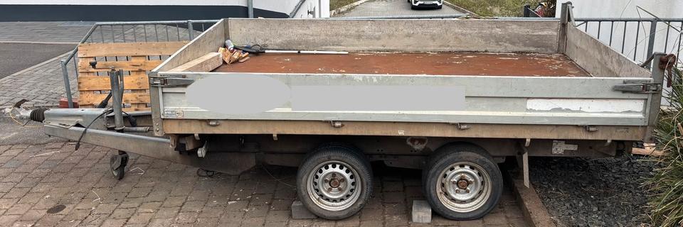 Saris PK40 Three-Sided Tipping Trailer, 2.8 t, Hydraulic with Remote Control, Fresh TÜV