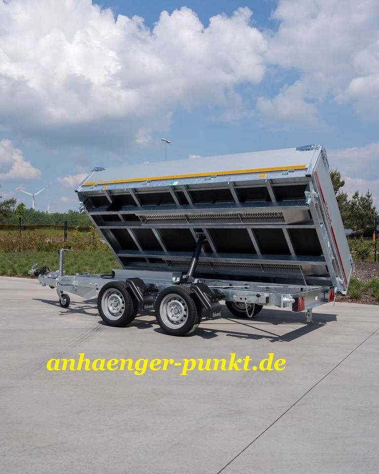New XL 3 Side Tipper Trailer, 3.30 x 1.80 m with Ramp