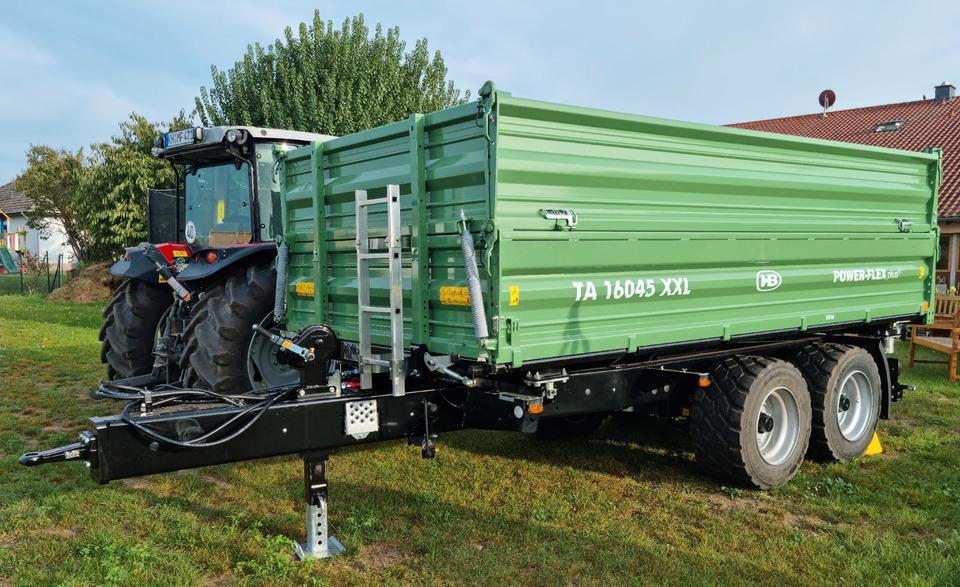Brantner TA 16045 XXL Three-Sided Tipper Trailer - 16-Ton Capacity