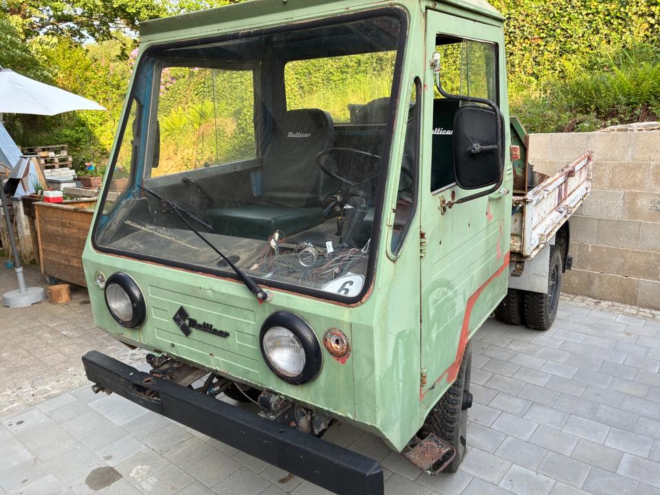 Multicar M25 Three-Sided Tipping Trailer