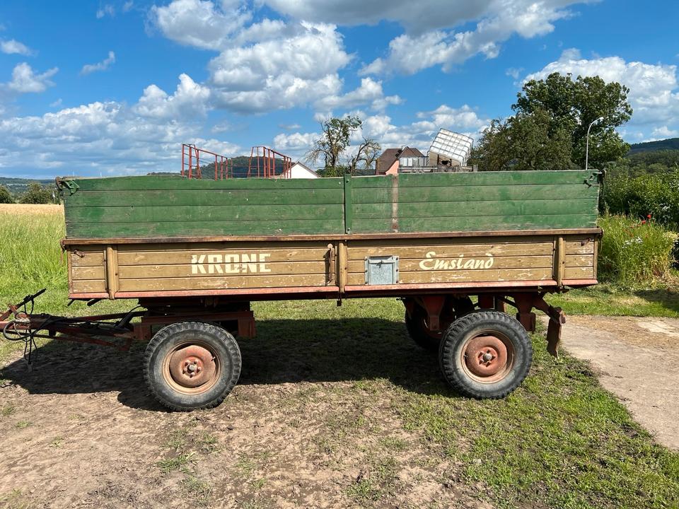 Krone 55ZK two-side tipping trailer with attachments