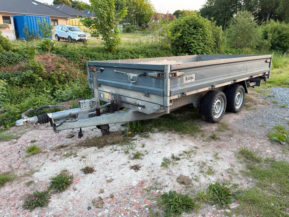 Hapert Car Trailer - 3-Side Tipper, 3.5t, Electric Pump