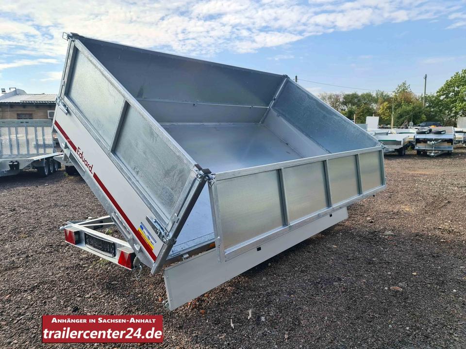 Electric 3.5t Three-Sided Tipper Trailer, 3.30 x 1.80 m, Eduard