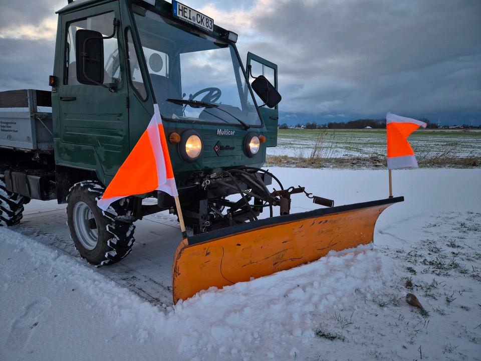 Multicar M25 with Cunewald motor, three-sided tipper