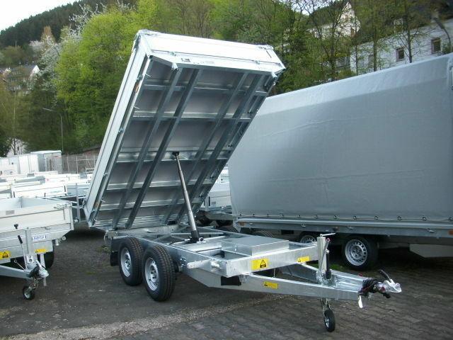 Saris Three-Sided Tipping Trailer, 3,500 kg GVWR, Electric, with Rail Shaft
