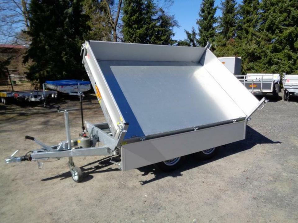 Böckmann Car Trailer, Three-Sided Tipper, 2.7 t