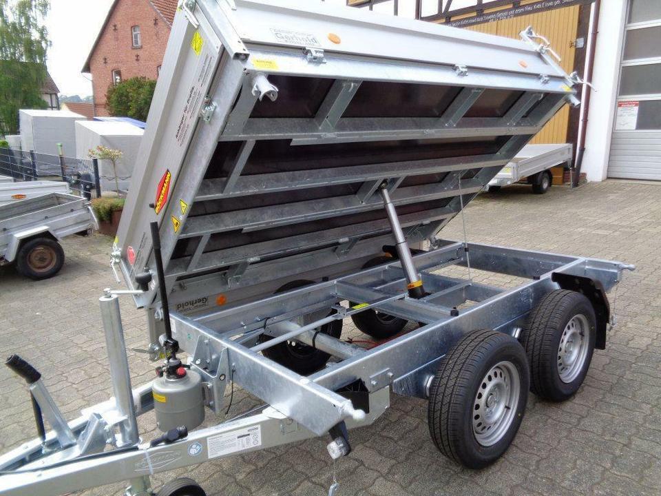 Böckmann Car Trailer, Three-Sided Tipper, 2.7 t
