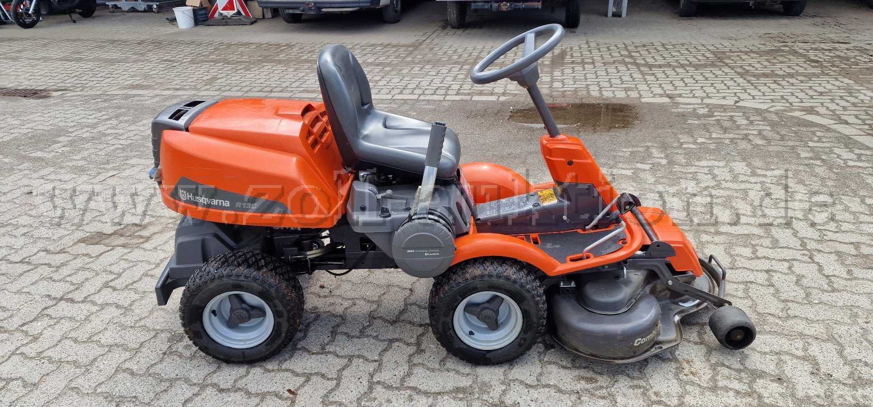 Husqvarna R13C Riding Lawn Mower with Front-Mounted Cutting Deck
