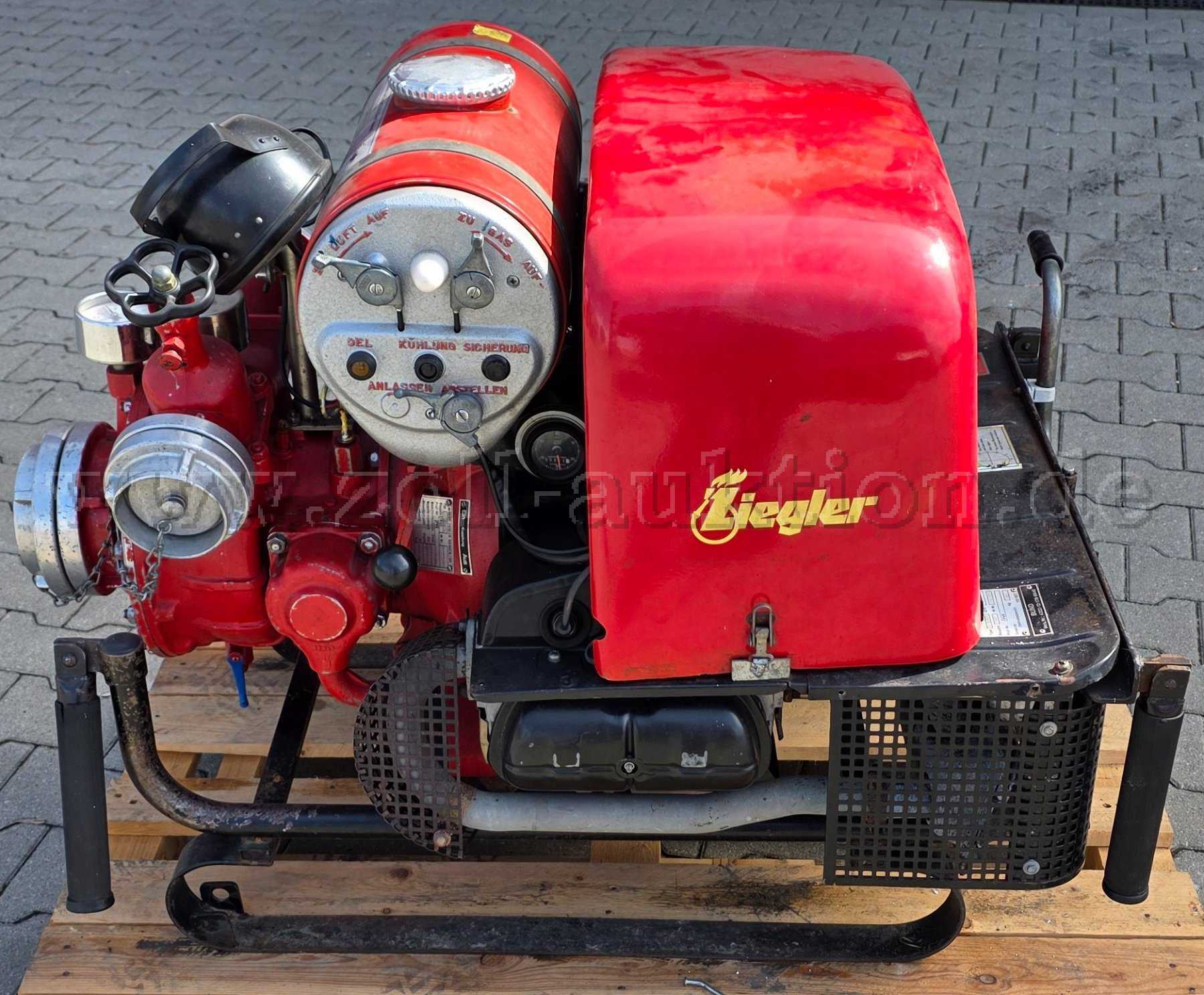 Portable fire pump TS 8/8ZS - Ziegler with Limbach L200 A1-20 engine - defective