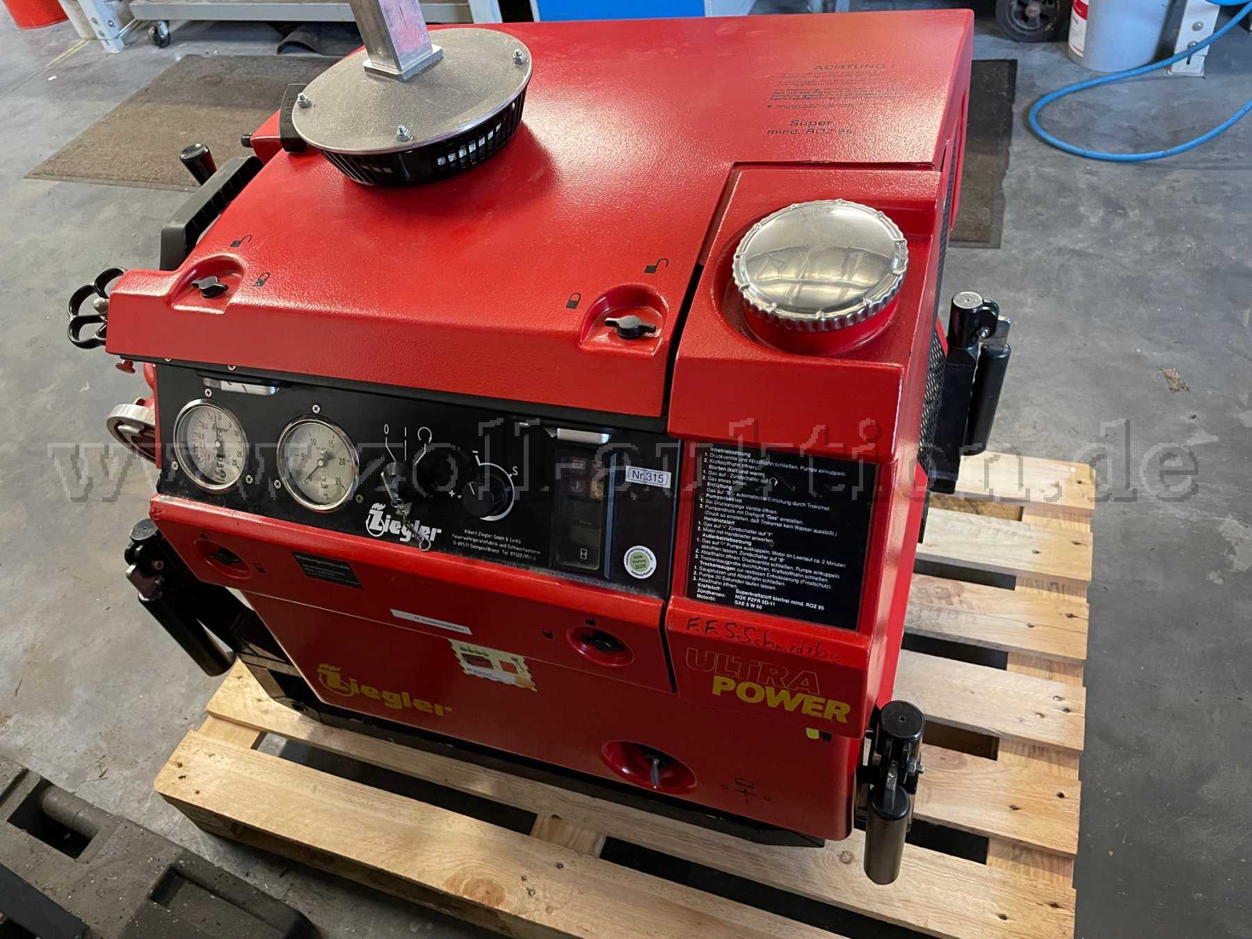 Portable fire pump TS 8/8 DIN 14410 by Ziegler