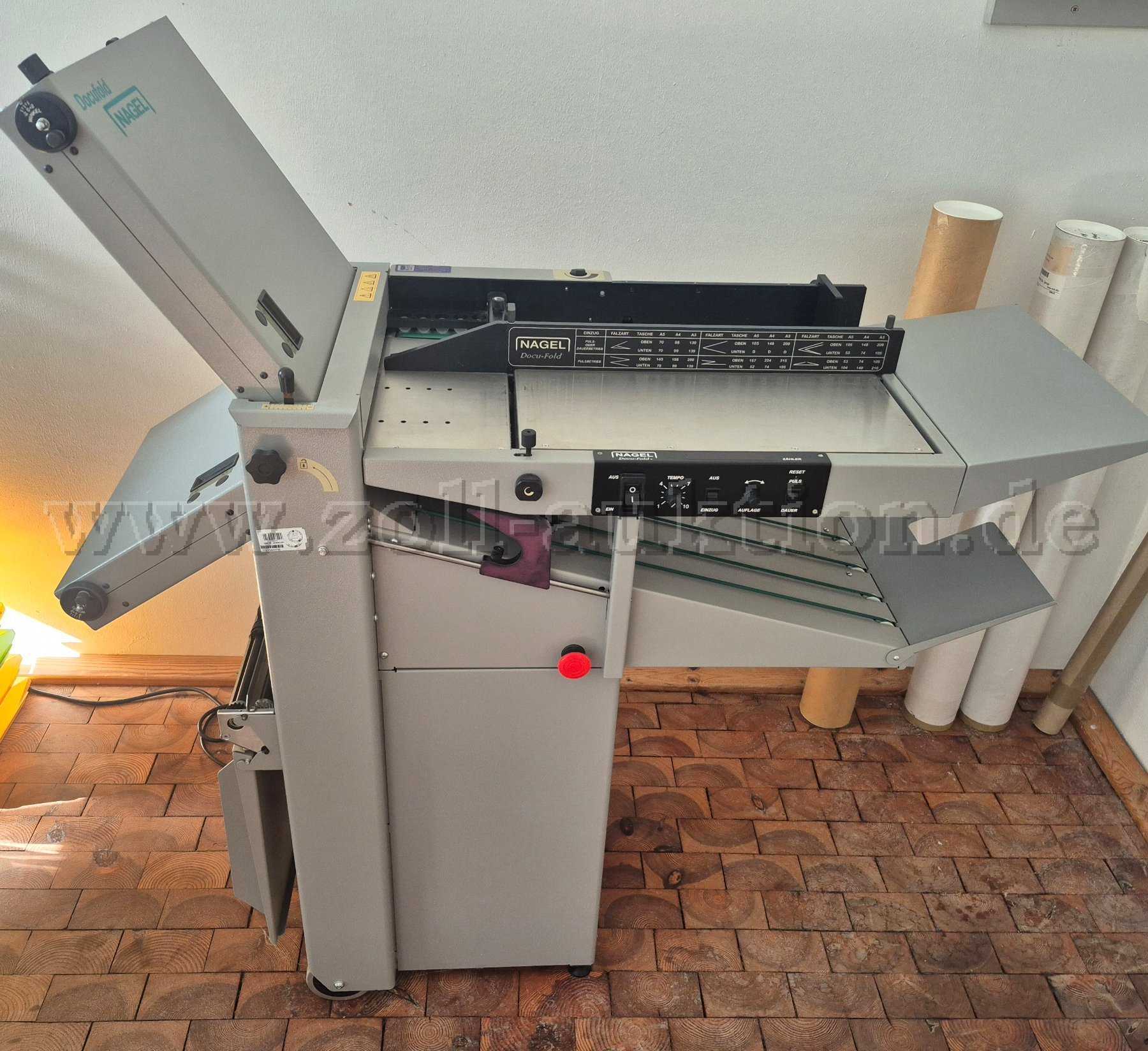 Folding machine by Walter and Mackh GmbH, model Nagel Docufold