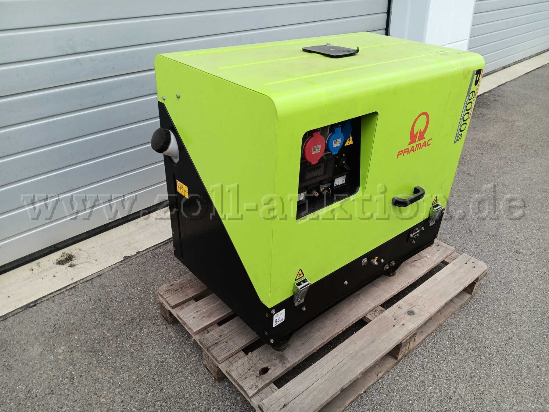 Pramac P600s Generator 4.54 kVA, 230V/400V outlets, diesel, electric start