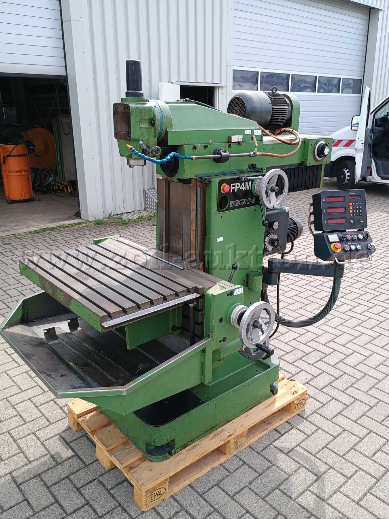 Deckel FP 4 M milling machine with accessories - defective