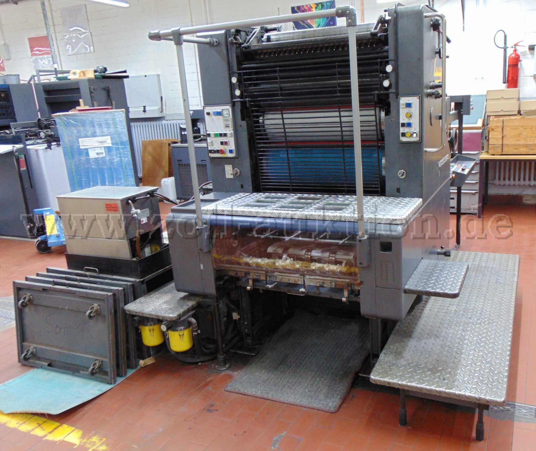 Heidelberg SORM 525/375 One-Color Offset Printing Press with Parts Feeder