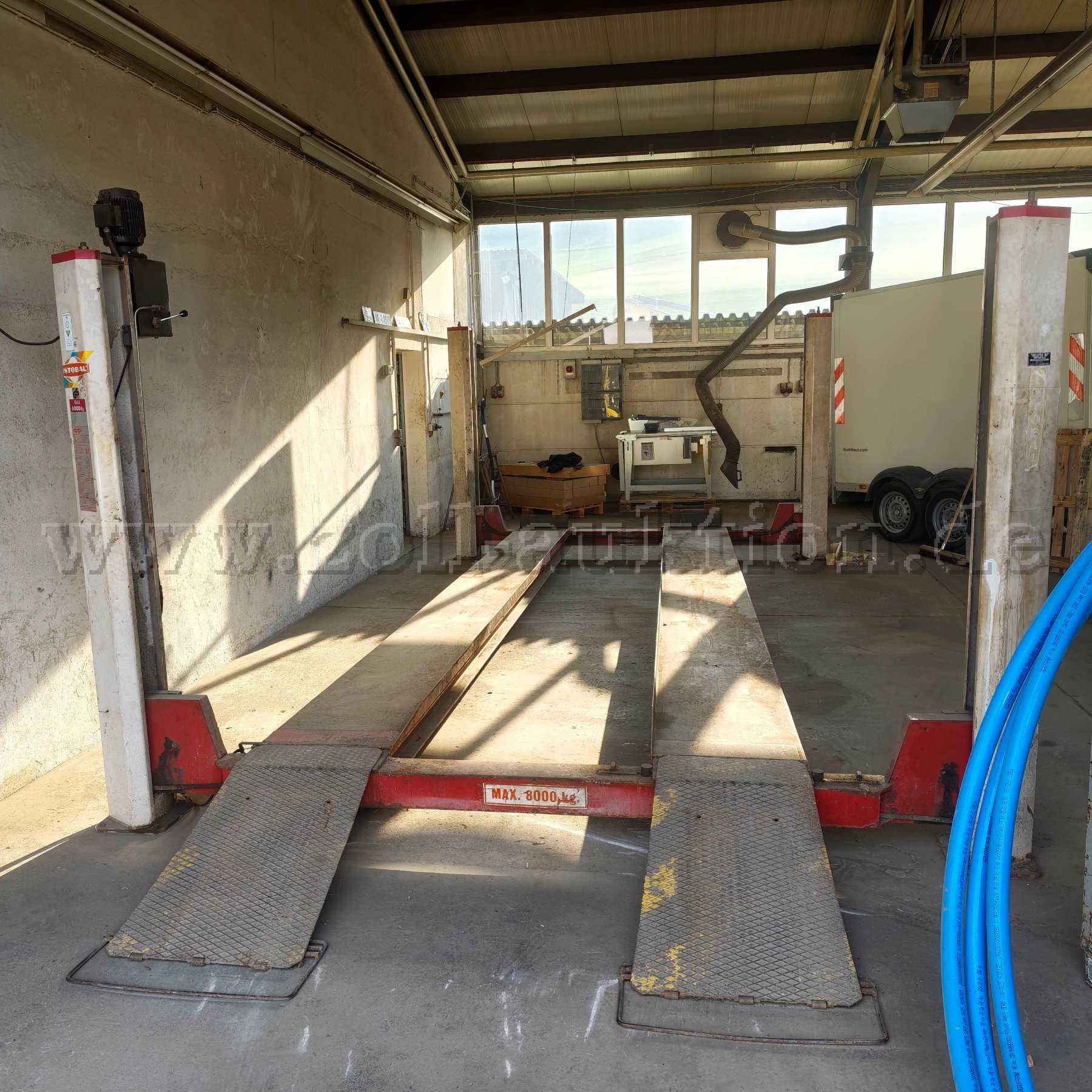 Istobal 4-Post Hydraulic Vehicle Lift, Model 42728/04, Serial 1090034