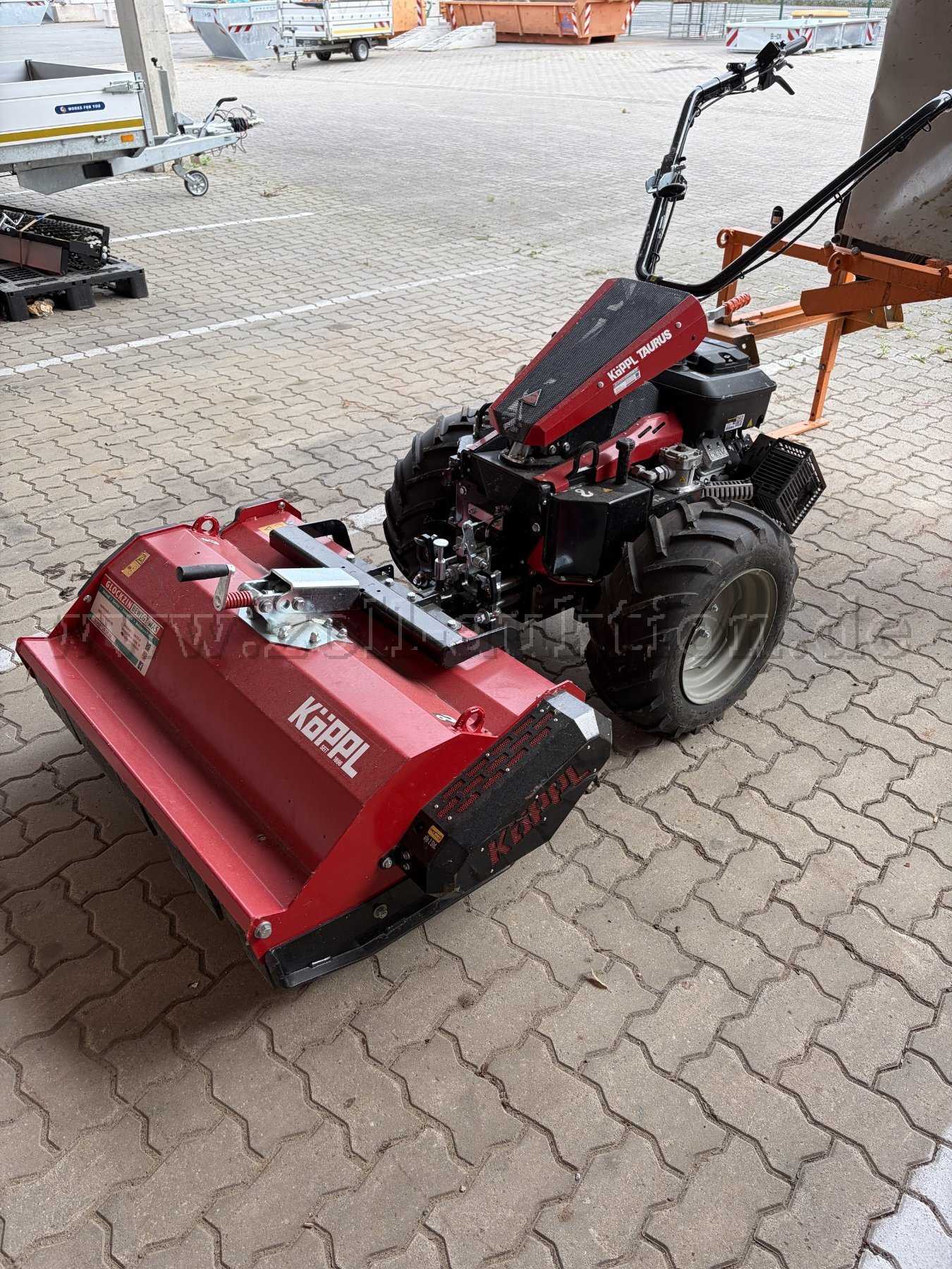 Köppl Taurus Two-Wheel Tractor with Attachments: WP 90, SVU 85, SMK 80