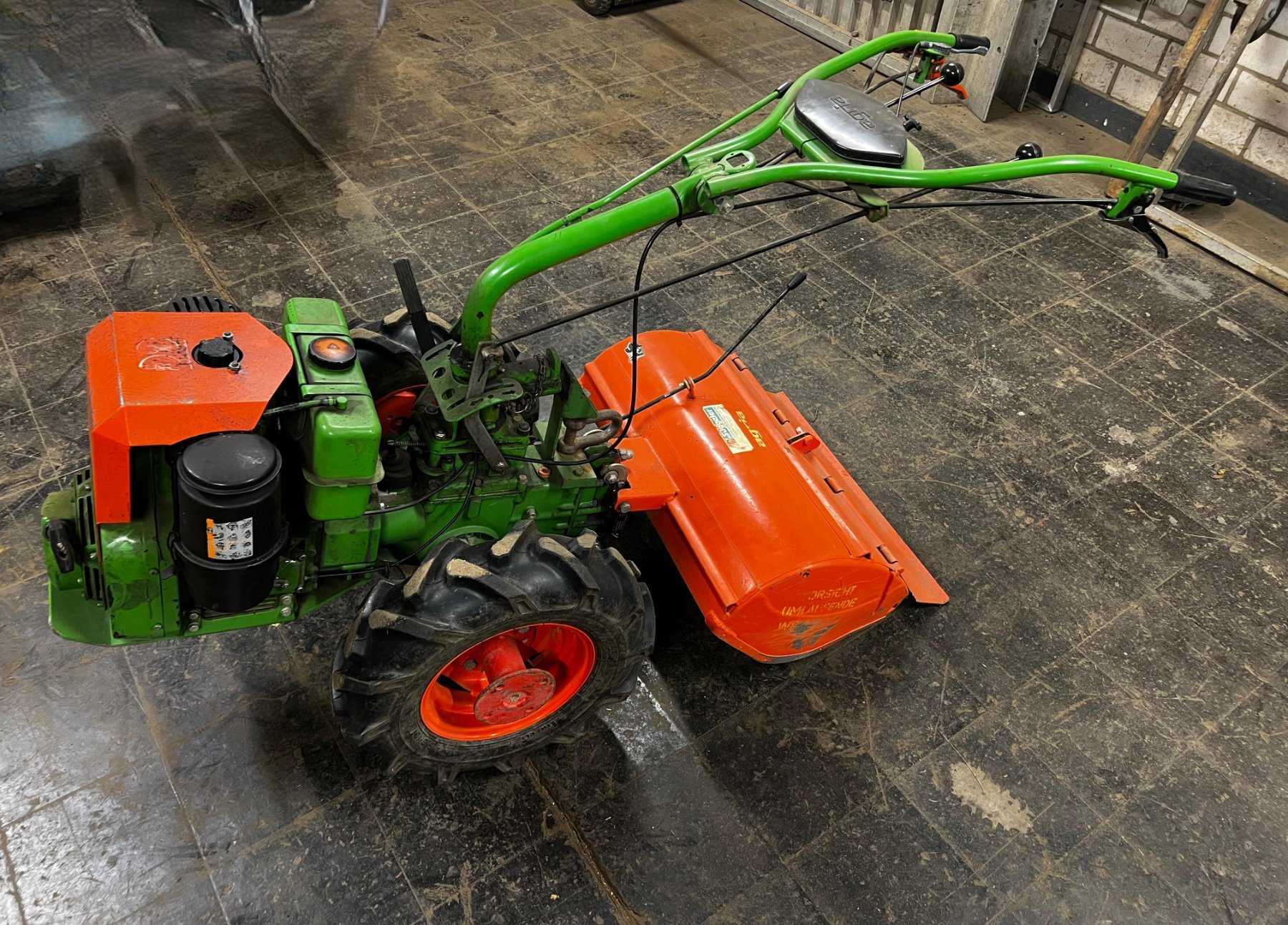 Agria 3400 Diesel Single-Axle Tractor with Tiller Attachment (Lombardini engine)